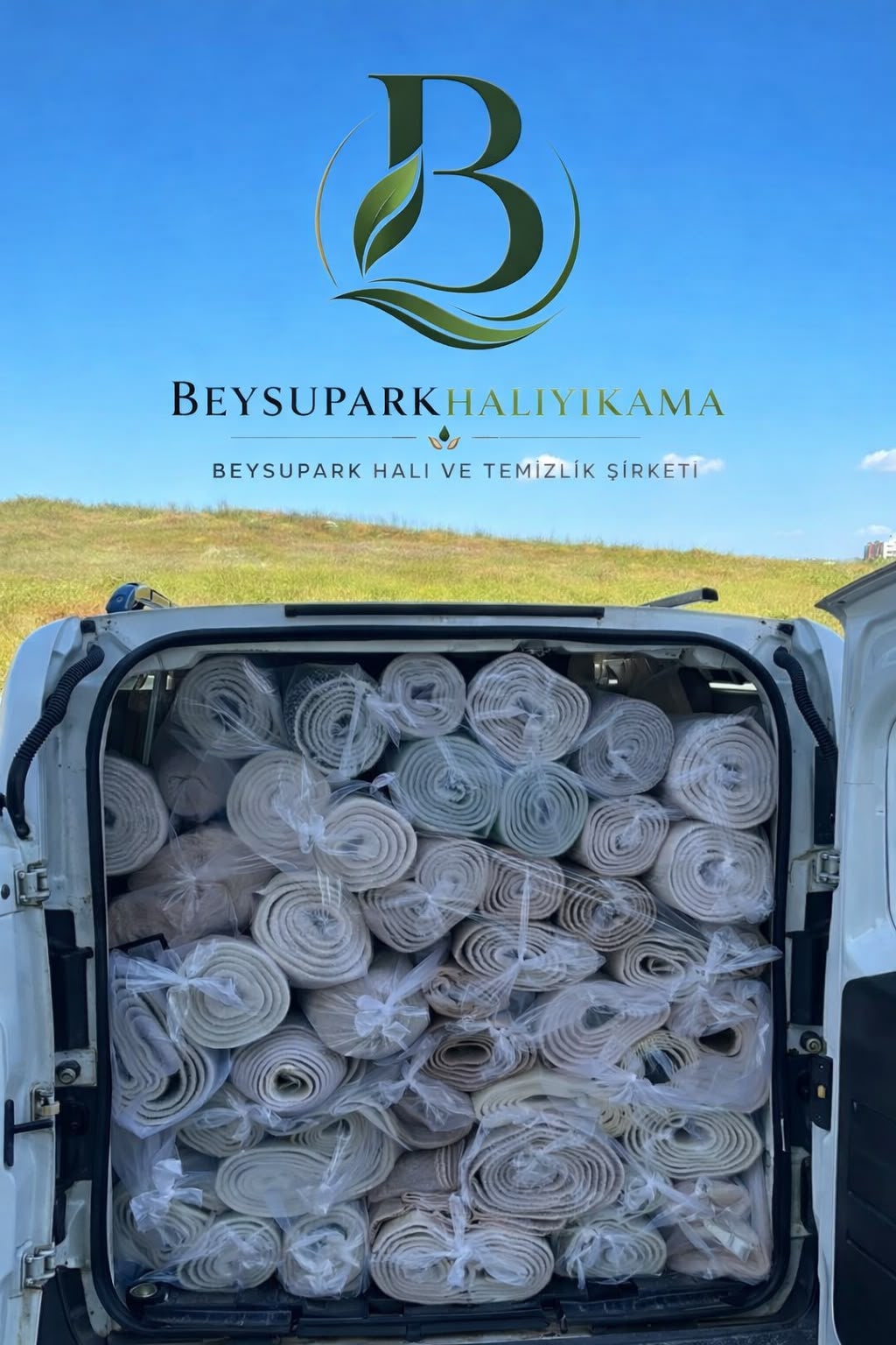 Paketlenmiş halılar teslimata hazır